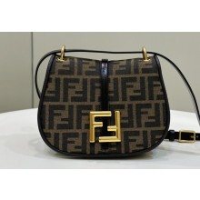 Fendi C’mon Small bag in Brown FF jacquard fabric 2023