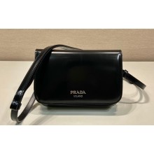 Prada Brushed leather mini-bag with shoulder strap 2VD061 Black 2023