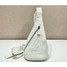Prada Cross leather bag 2VZ098 White 2023