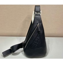 Prada Cross leather bag 2VZ098 Black 2023