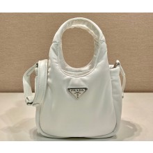 Prada Small padded Re-Nylon tote bag 1BA359 White 2023