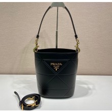 Prada Bucket shoulder bag 1BA380 Black