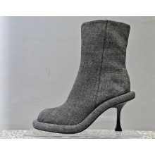 JW Anderson Heel 9cm Bumper-tube short boots Denim Gray 2023