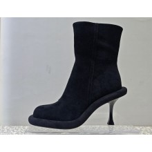 JW Anderson Heel 9cm Bumper-tube short leather boots Suede Black 2023