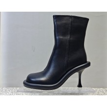 JW Anderson Heel 9cm Bumper-tube short leather boots Black 2023