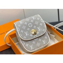 Louis Vuitton Monogram Canvas Pochette Cancun Pouch Bag M60018 Beige 2023