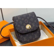 Louis Vuitton Monogram Pochette Cancun Pouch Bag M60018 Denim Coffee 2023