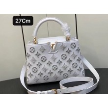 Louis Vuitton LV Broderie Anglaise Capucines BB Bag M20742 White 2023