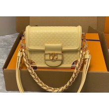 Louis Vuitton Calfskin Mini Dauphine Bag M22597 Yellow 2023