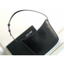 Celine Medium Celine Croque Bag in SHINY CALFSKIN 112273 Black