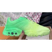 Louis Vuitton Men's Millenium Sneakers Top Quality Green 2023
