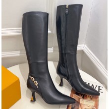 Louis Vuitton Heel 6.5cm Sparkle High Boots Black 2023