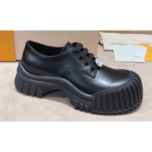 Louis Vuitton Ruby Flat Derby Shoes Black 2023