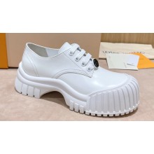 Louis Vuitton Ruby Flat Derby Shoes White 2023