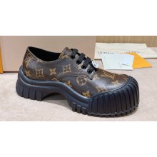 Louis Vuitton Ruby Flat Derby Shoes Monogram Canvas 2023