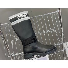 Dior D-Major Boots in Technical Fabric Black/White 2023