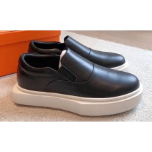 Hermes Hiro Women/Men loafers in calfskin Black 2023