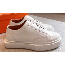 Hermes Haru Women/Men Derby shoes in calfskin White 2023