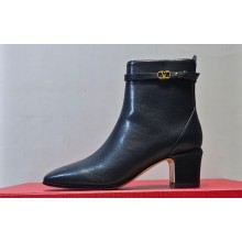Valentino Heel 4.5cm Tan-Go Ankle boots in calfskin leather Black 2023