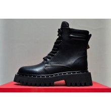 Valentino Rockstud combat boots with tone-on-tone studs in calfskin Black 2023