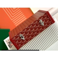 Goyard Vendôme Jewellery Case Bag Burgundy