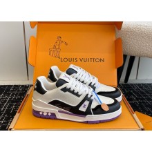 Louis Vuitton women's/men's 1ADHMV LV Trainer Sneaker Violet 1028-2024