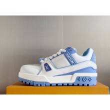 Louis Vuitton women's/men's 1ACRLG LV Trainer Maxi Sneaker Ciel 1028-2024