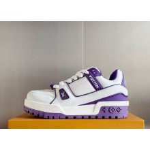 Louis Vuitton women's/men's 1ACRKI LV Trainer Maxi Sneaker Violet 1028-2024
