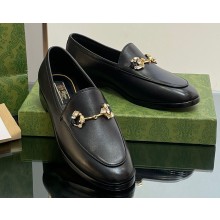 Gucci Horsebit with crystals Jordaan loafers 759918 Leather Black 2023