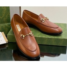 Gucci Horsebit with crystals Jordaan loafers 759918 Leather Brown 2023