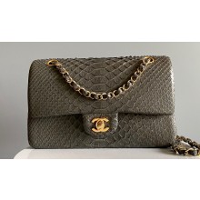 Chanel Python Medium Classic Handbag 1112 01 2023
