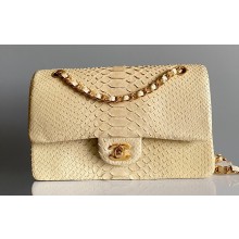 Chanel Python Medium Classic Handbag 1112 03 2023