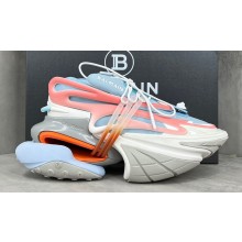 Balmain Neoprene and leather Unicorn Women/Men low-top Sneakers 01 2023