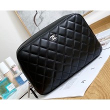 Chanel Cosmetic Case Bag 31105 in Lambskin Black