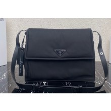 Prada Re-nylon Large Padded Shoulder Bag 1BD256 Black 2023