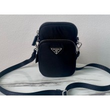 Prada Re-Nylon Smartphone Case Crossbody Bag 2ZT024 Black 2023