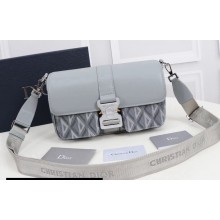 Dior Hit The Road Bag with Strap in Gray CD Diamond Canvas