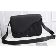 Dior Mini Saddle Messenger Bag in Black Dior Oblique Jacquard