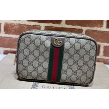 Gucci avoy toiletry case with Web 760019 GG Beige