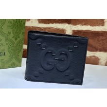 Gucci Jumbo GG leather coin wallet 739479 Black