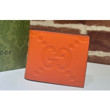 Gucci Jumbo GG leather coin wallet 739479 Orange