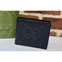 Gucci Jumbo GG leather wallet 739475 Black