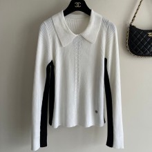 Chanel CC Logo Top White/Black 2023