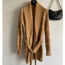Chanel Cashmere, Wool & Silk Cardigan P74524 Beige 2023