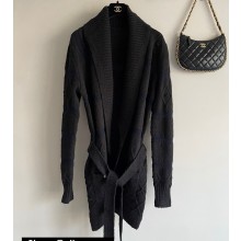 Chanel Cashmere, Wool & Silk Cardigan P74524 Black 2023