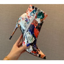 Christian Louboutin Heel 8.5cm/10cm Low boots Calf leather CL01 Print 2023
