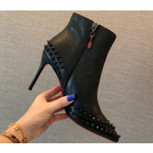 Christian Louboutin Heel 8.5cm/10cm Low boots Calf leather CL04 Studs Black 2023