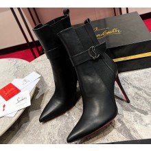 Christian Louboutin 10cm Low boots leather CL11 CL Chelsea Black 2023