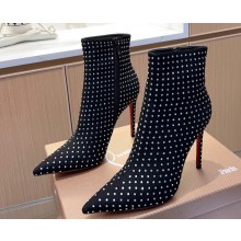 Christian Louboutin 10.5cm So Kate Booty Low boots leather CL15 velvet Black 2023