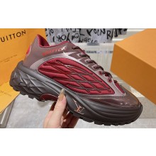 Louis Vuitton LV Discovery Lace Ups Men's Sneakers Red 2023